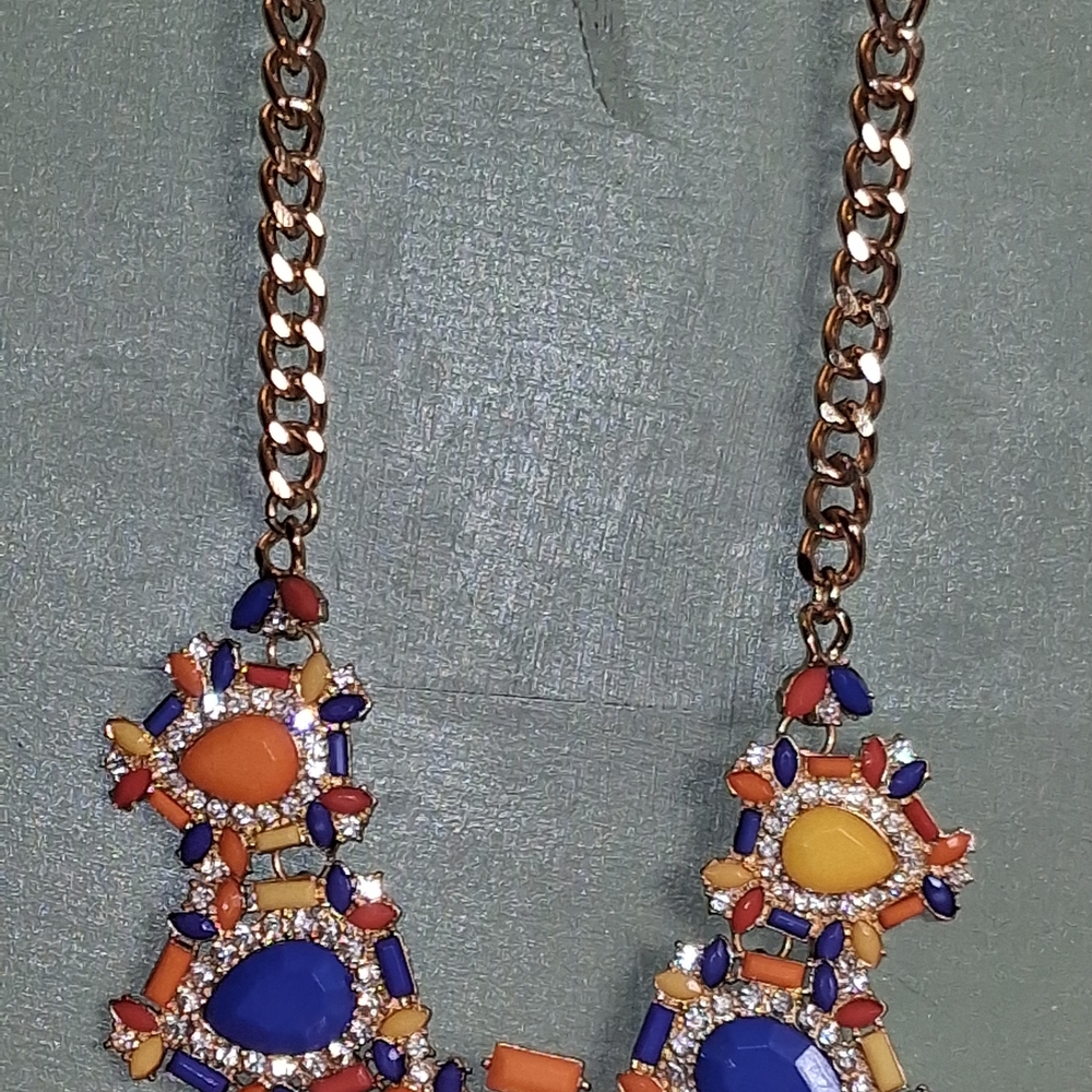 Natasha Couture Multicolor Statement Necklace